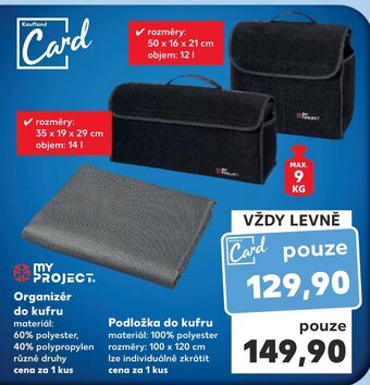 Kaufland Organizér do kufru nabídka