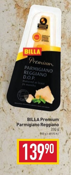 Billa BILLA Premium Parmigiano Reggiano 200 g nabídka