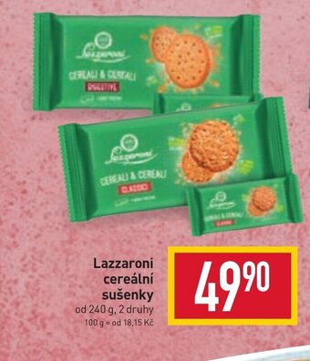 Billa Lazzaroni cereální sušenky nabídka