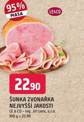 Trefa ŠUNKA ZVONAŘKA NEJVYŠŠÍ JAKOSTI nabídka