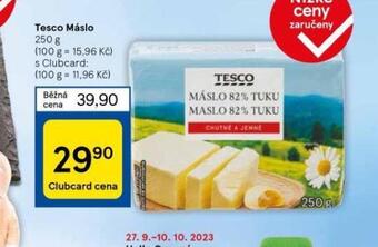 Tesco Tesco máslo nabídka