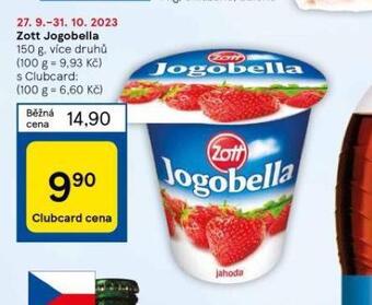 Tesco Zott jogobella nabídka