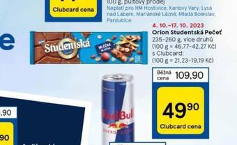 Tesco Orion studentská pečeť nabídka
