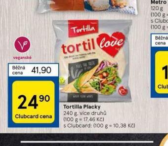 Tesco Tortilla placky nabídka