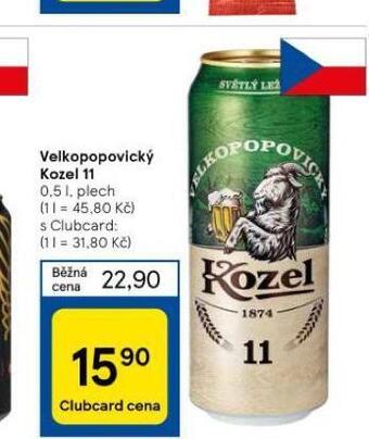 Tesco Pivo velkopopovický kozel 11 nabídka