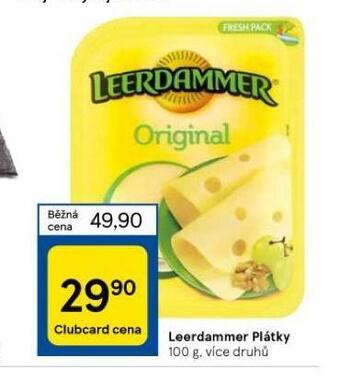 Tesco Leerdammer plátky nabídka