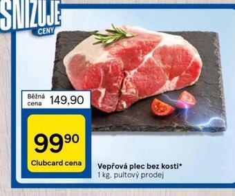 Tesco Vepřová plec bez kosti nabídka
