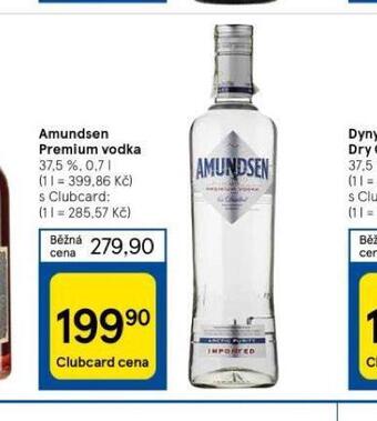 Tesco Amundsen premium vodka nabídka