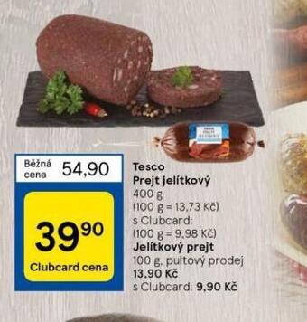 Tesco Prejt jelítkový nabídka