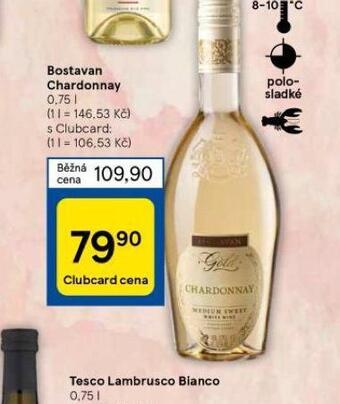 Tesco Bostavan chardonnay nabídka