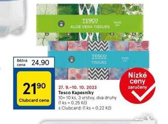 Tesco Tesco kapesníky nabídka