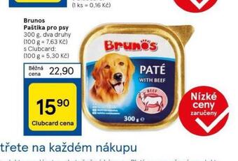 Tesco Brunos paštika pro psy nabídka