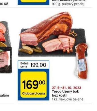 Tesco Uzený bok bez kosti nabídka