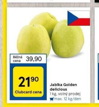 Tesco Jablka golden delicious nabídka
