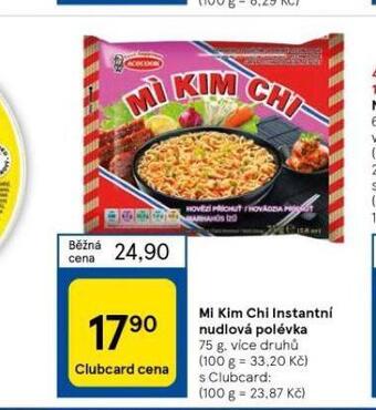 Tesco Mi kim chi instantní nudlová polévka nabídka