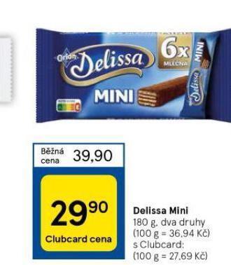 Tesco Delissa mini nabídka