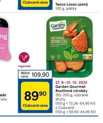 Tesco Garden gourmet rostlinné výrobky nabídka