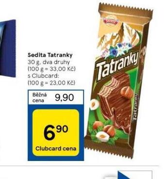 Tesco Sedita tatranky nabídka