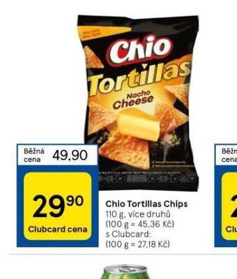 Tesco Chio tortillas chips nabídka