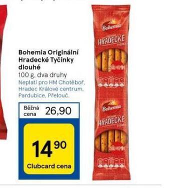 Tesco Bohemia originální hradecké tyčinky dlouhé nabídka