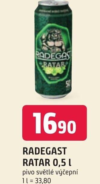 Trefa RADEGAST RATAR 0,5 L nabídka