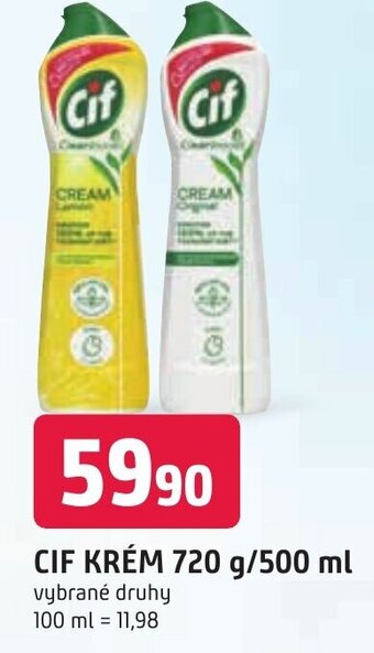 Trefa CIF KRÉM 720 g/500 ml nabídka