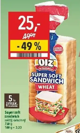Globus Super soft sandwich 750g nabídka