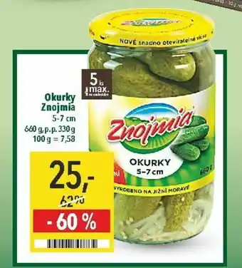 Globus Okurky Znojmia 660g nabídka