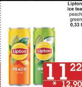 Jip Lipton ice tea peach, 0,33 l nabídka