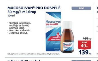Benu Mucosolvan nabídka