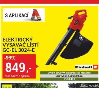 Baumax Elektrický vysavač listí nabídka