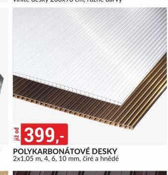 Baumax Polykarbonátové desky nabídka