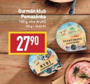 Billa Gurmán klub pomazánka nabídka