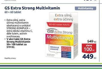 Benu Gs extra strong multivitamin nabídka
