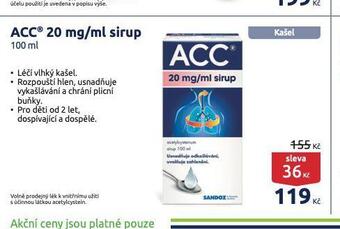 Benu Acc sirup nabídka