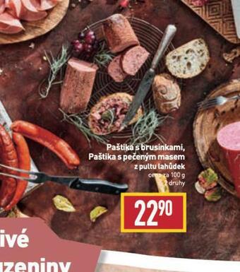 Billa Paštika s brusinkami nabídka