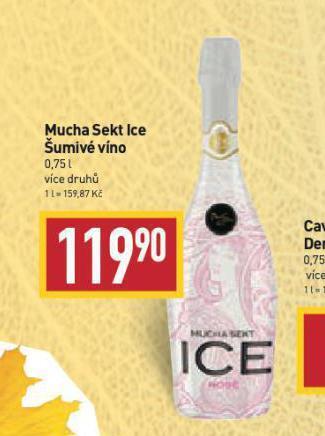 Billa Mucha sekt ice nabídka