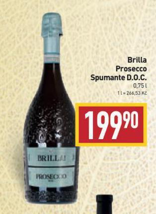 Billa Brilla prosecco spumante nabídka