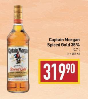 Billa Captain morgan spiced gold nabídka