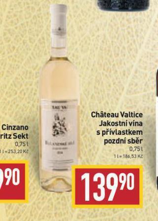 Billa Chateau valtice nabídka