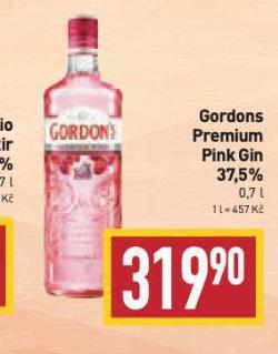 Billa Gordons premium pink gin nabídka