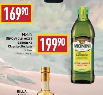 Billa Monini olivový olej nabídka