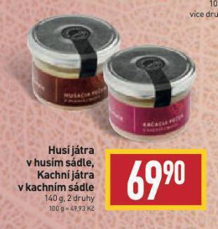 Billa Husí játra v husím sádle nabídka