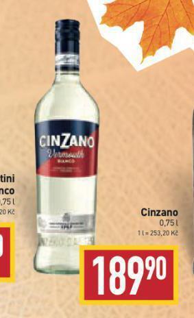 Billa Cinzano nabídka