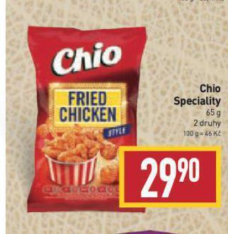 Billa Chio speciality nabídka