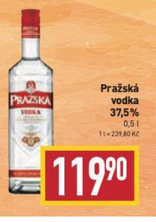 Billa Pražská vodka nabídka
