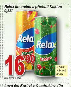 Hruška Relax limonáda nabídka