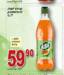 Hruška Jupí sirup nabídka