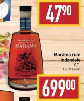 Billa Marama rum indonésie nabídka