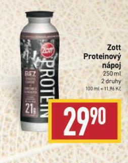 Billa Zott proteinový nápoj nabídka